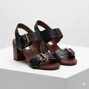 See By Chloé Block Heel Sandals EUC